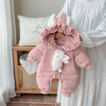 Rabbit padded  romper